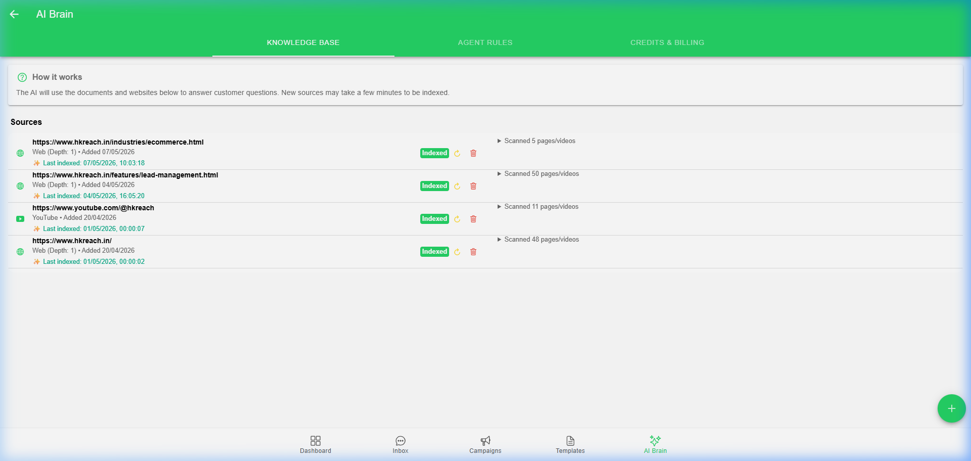 AI Brain Settings