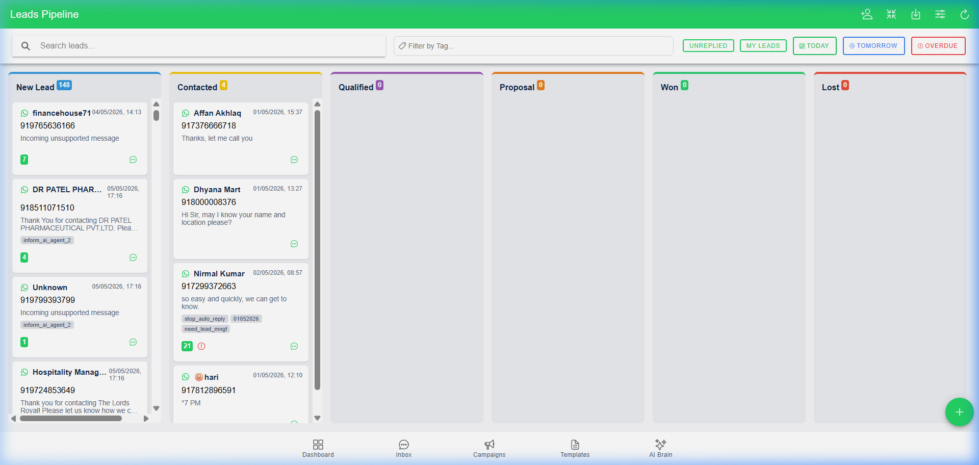 Leads Pipeline